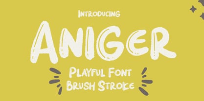 Aniger Font Poster 1