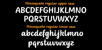 Housequake Font Poster 4