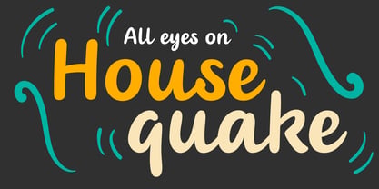 Housequake Font Poster 1