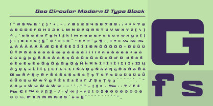 Geo Circular Modern O Type Font Poster 3