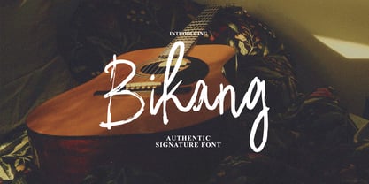 Bikang brush signature Font Poster 1