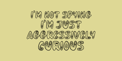 Spying You Font Poster 2