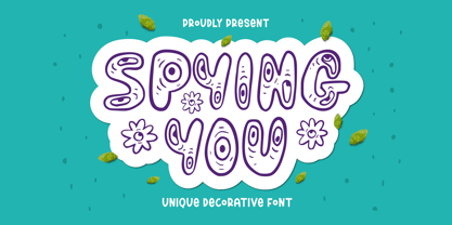 Spying You Font Poster 1