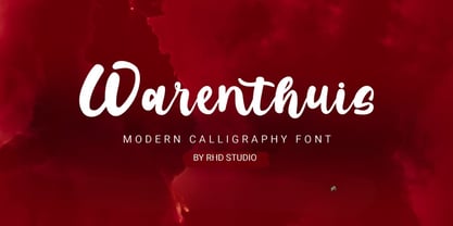Warenthuis Font Poster 1