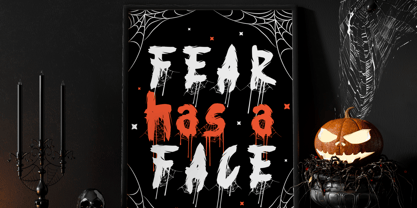 Black Thread Font Poster 4