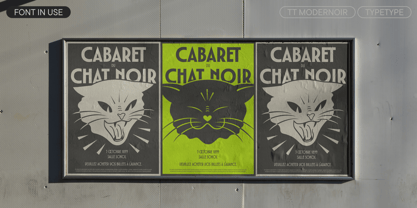 TT Modernoir Font Poster 6