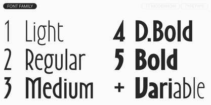 TT Modernoir Font Poster 4