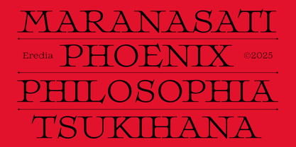 Eredia Font Poster 11
