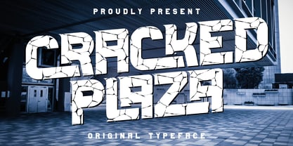 Cracked Plaza Font Poster 1