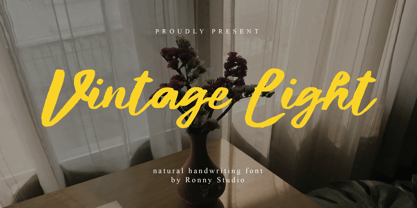 Vintage Light Font Poster 1