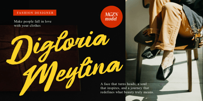 Vintage Light Font Poster 6