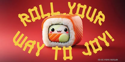 Go Go Sushi Font Poster 2