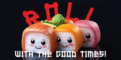Go Go Sushi Font Poster 4
