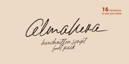 Almahera Font Poster 1