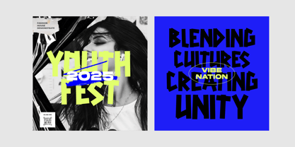 Blacktape Font Poster 2