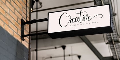 Sandara Script Font Poster 5