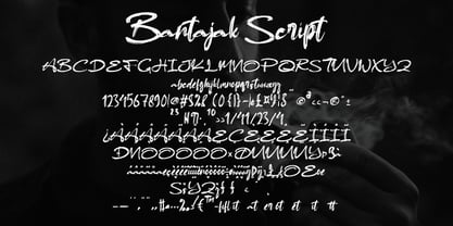 Bantajak Script Font Poster 2
