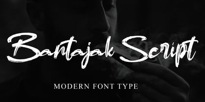 Bantajak Script Font Poster 1
