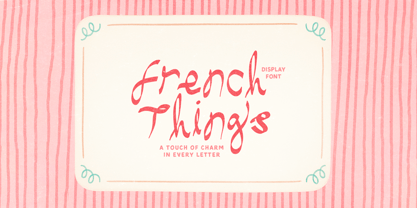 French Things Font Poster 1