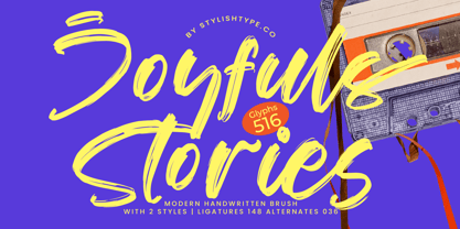 Joyfuls Stories Font Poster 1