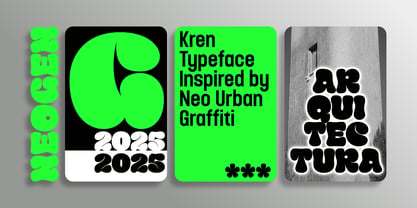 Kren Font Poster 2