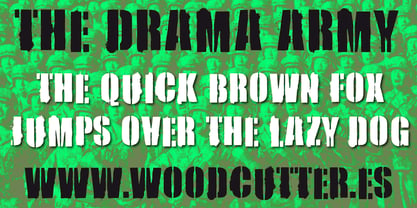 The Drama Army Font Poster 2