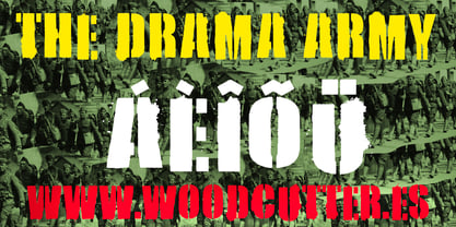 The Drama Army Font Poster 5