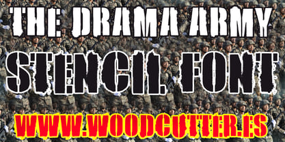 The Drama Army Font Poster 1