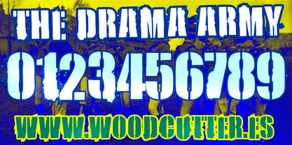 The Drama Army Font Poster 6