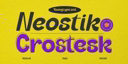 Neostick Crosteks Font Poster 1