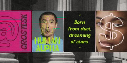 Neostick Crosteks Font Poster 9