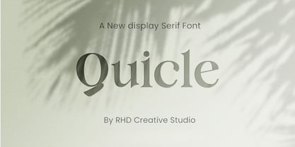 Quicle Font Poster 1