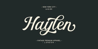 Hiclent Script Font Poster 4