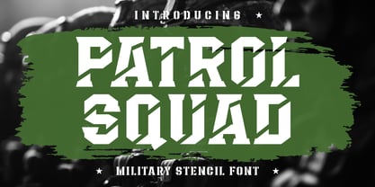 Patrol Squad Font Poster 1