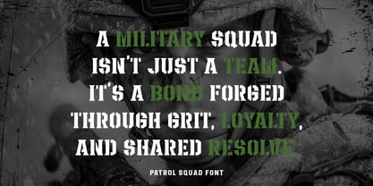 Patrol Squad Font Poster 2