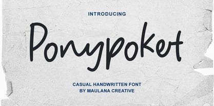 MC Ponypoket Font Poster 1