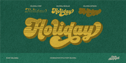 Zelonka Font Poster 13