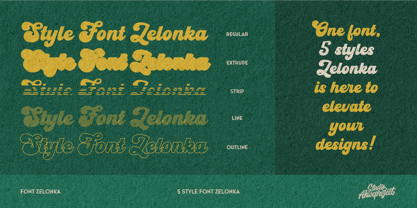 Zelonka Font Poster 14