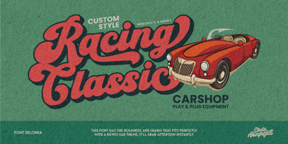 Zelonka Font Poster 3