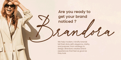 Aurora Gradient Font Poster 2