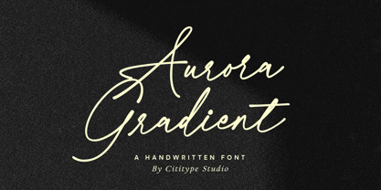 Aurora Gradient Font Poster 1