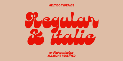 Meltigo Font Poster 2