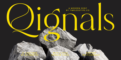 Qignals Font Poster 1
