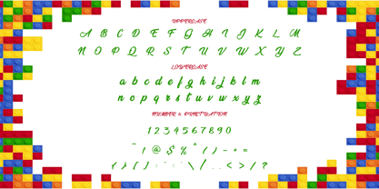 Brick Flash Font Poster 5