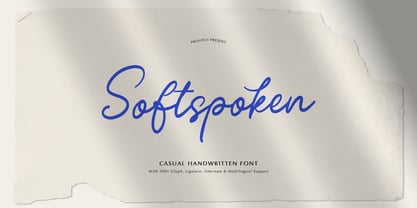 Softspoken Font Poster 1