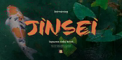 Jinsei Textured Font Poster 1