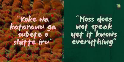 Jinsei Textured Font Poster 3