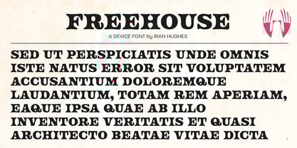 Freehouse Font Poster 15