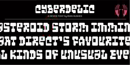 Cyberdelic Font Poster 1