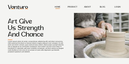 Vanturo Font Poster 5